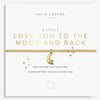 LOVE YOU TO THE MOON GOLD BRACELET