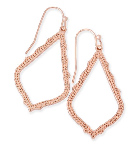 SOPHIA ROSE GOLD METAL EARRINGS