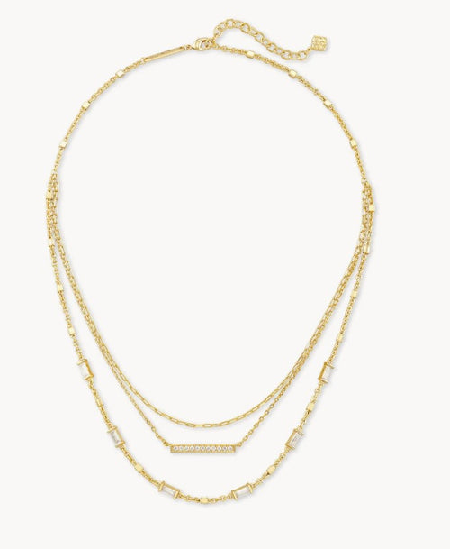 ADDISON GOLD MULTI STRAND NECKLACE