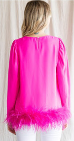 FEATHERED KISSES BLOUSE