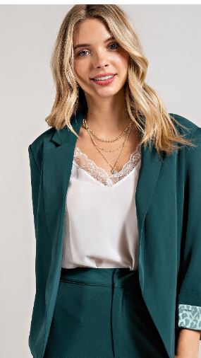 GEORGIE SUIT JACKET HUNTER GREEN