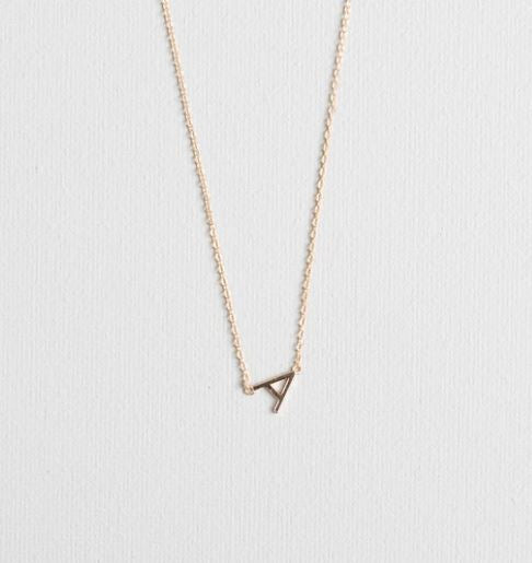 INITIAL GOLD NECKLACES