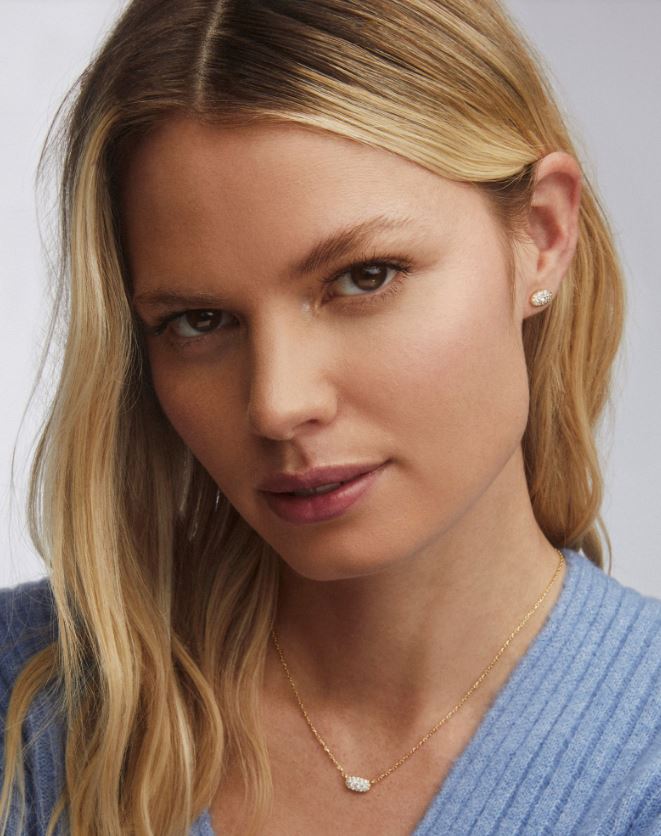 GRAYSON SILVER CRYSTAL STUD EARRING