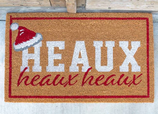SANTA HAT HEAUX COIR DOORMAT