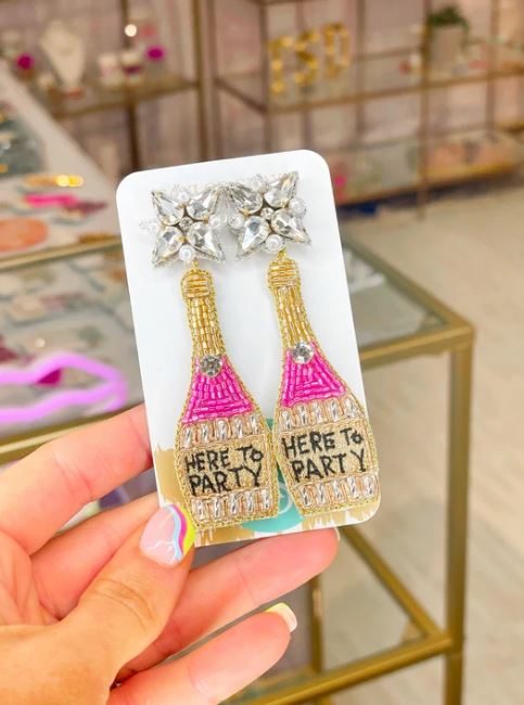 HERE TO PARTY BEADED EARRINGS