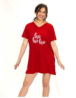 ALL I WANT IS A SILENT NIGHT LONG TEESHIRT NIGHTGOWN