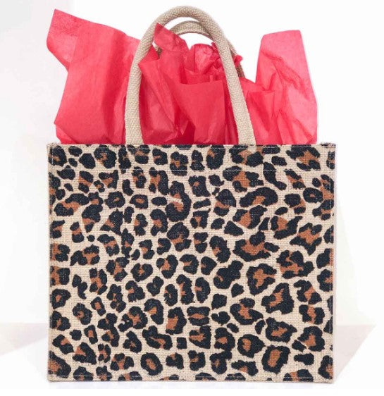 LEOPARD GIFT TOTE BAG