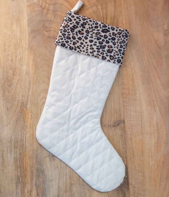 LEOPARD QUILTED STOCKING