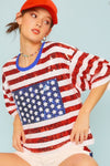 LET FREEDOM RING SEQUIN TOP