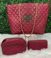 LV QUILTED WINE LARGE PURSE