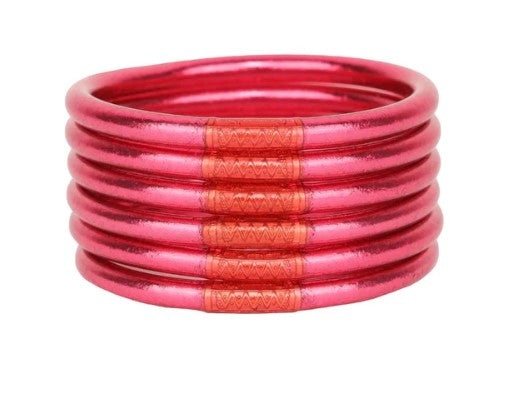 PINK ALL WEATHER BANGLES BUDHA GIRL